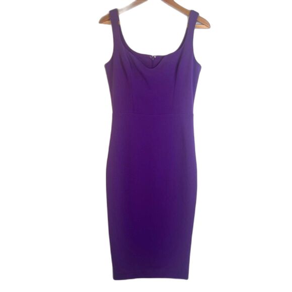 Dress the Population Sleeveless Sheath Dress Purple Sloane Bodycon Size Medium - Picture 9 of 9
